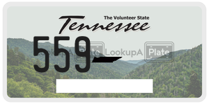 559  license plate in TN