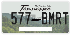 577BMRT  license plate in TN