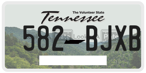 582BJXB  license plate in TN