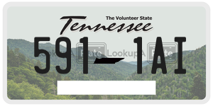 5911AI  license plate in TN