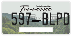 597BLPD  license plate in TN