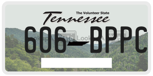 606BPPC  license plate in TN