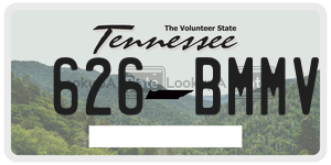 626BMMV  license plate in TN