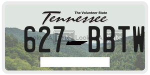 627BBTW  license plate in TN