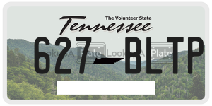 627BLTP  license plate in TN