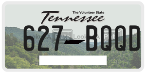 627BQQD  license plate in TN