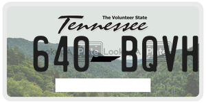 640BQVH  license plate in TN