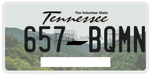 657BQMN  license plate in TN