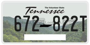 672822T  license plate in TN