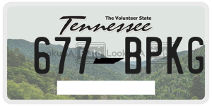 677BPKG  license plate in TN