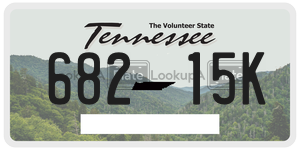 68215K  license plate in TN