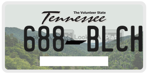 688BLCH  license plate in TN