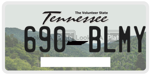 690BLMY  license plate in TN