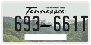 693661T  license plate in TN