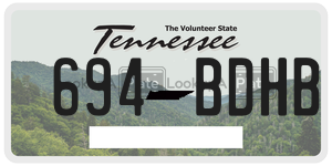 694BDHB  license plate in TN
