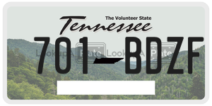 701BDZF  license plate in TN
