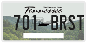 701BRST  license plate in TN