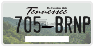 705BRNP  license plate in TN