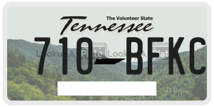 710BFKC  license plate in TN