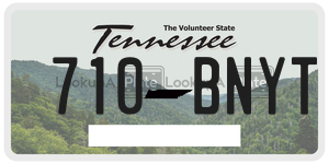 710BNYT  license plate in TN