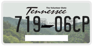 71906CP  license plate in TN