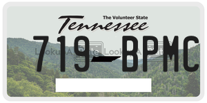 719BPMC license plate in Tennessee