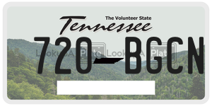 720BGCN  license plate in TN