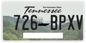 726-BPXV  license plate in TN