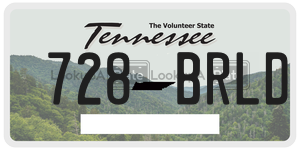 728BRLD  license plate in TN