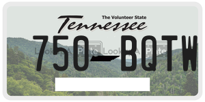 750BQTW  license plate in TN