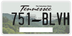 751BLVH  license plate in TN
