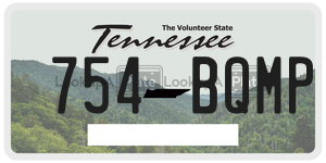 754BQMP  license plate in TN