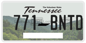 771BNTD  license plate in TN
