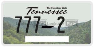 7772  license plate in TN