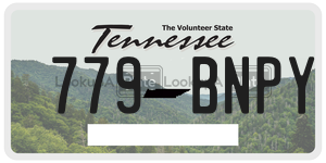 779BNPY  license plate in TN