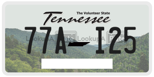 77AI25  license plate in TN