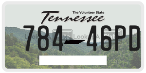 78446PD  license plate in TN