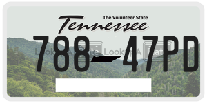 78847PD  license plate in TN