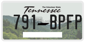 791BPFP  license plate in TN