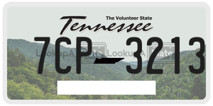 7CP3213  license plate in TN