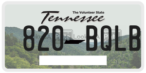 820BQLB  license plate in TN