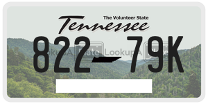 82279K  license plate in TN