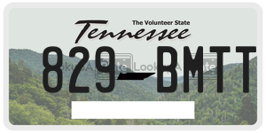 829BMTT  license plate in TN