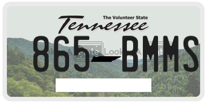 865BMMS  license plate in TN