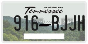 916BJJH  license plate in TN