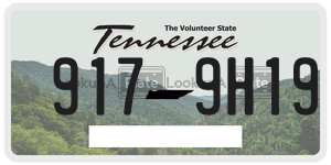 9179H19  license plate in TN