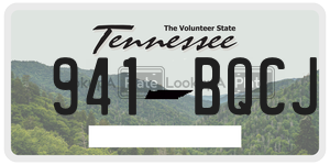 941BQCJ  license plate in TN