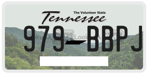 979BBPJ  license plate in TN