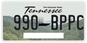 990BPPC  license plate in TN