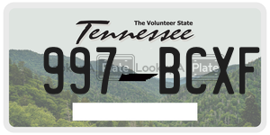997BCXF  license plate in TN